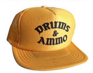 Drums & Ammo Yellow Trucker