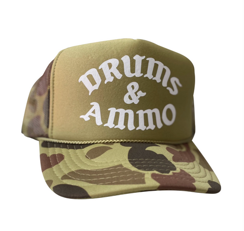 Drums & Ammo Camo Trucker Hat