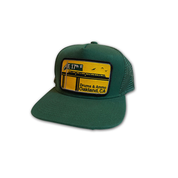 "The View" Oakland Patched Green Trucker Hat